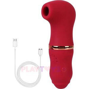 PlayToys - Luchtdruk vibrator - Seks speeltjes - vibrators - Erotiek - voor vrouwen en koppels - G-spot - Clitoris en Tepel - Stimulator