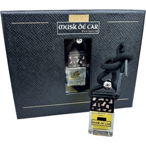 Musk dé Car Exclusive - Autoparfum hanger zwart - BLACK OPIUM- oriëntaal - bloemig - Auto Geurverfrisser Parfum voor Dames en Heren