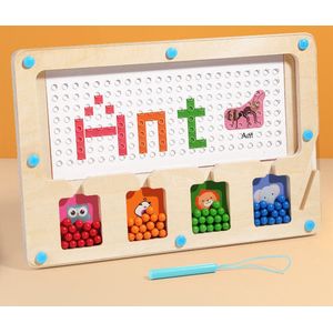 Montessori Magnetisch Doolhof - Leer tellen en spellen - Cognitief - Motorisch - Kleurrijk - Peuters - Kleuters