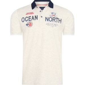 Marco Casette - Poloshirt Heren - Creme - Opdruk - Italia Moda