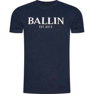 Ballin Est 2013 - Heren T-Shirt - Navy - Zachte Stof - Opdruk
