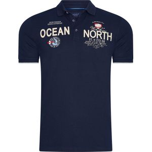 Marco Casette - Poloshirt Heren - Navy - Opdruk - Italia Moda