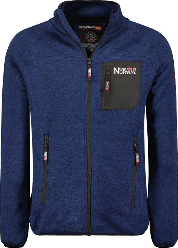 Geographical Norway - Fleece Vest Heren - Navy - Fleece - Modaitalia