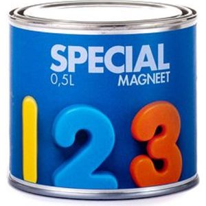 BEVEPE Magneetverf - Sterke magneetverf toepasbaar op pleisterwerk, beton, hout, baksteen - 0.50 L