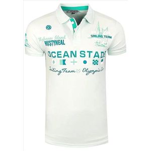 Rusty Neal - Heren Polo - Mint Groen - Korte Mouw - Kraagje
