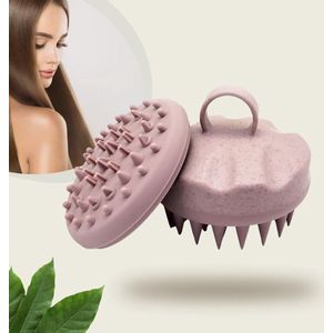 Envigante Scalp Massager | Scalp massager met twee borstels | Siliconen haarborstel | Hoofdhuid massage borstels | Scalp massage brush | Shampoo borstel | Hoofdhuid borstel