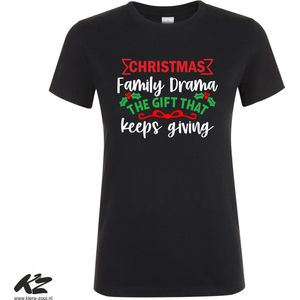 Klere-Zooi - Christmas Family Drama - Dames T-Shirt - L