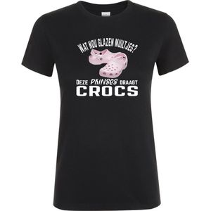 Klere-Zooi - Deze Prinses Draagt Crocs - Dames T-Shirt - S