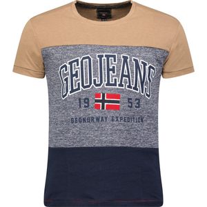 Geographical Norway - Jerudico - T-Shirt Heren - Taupe - Italian-Style