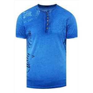 Rusty Neal - T-Shirt Heren - Indigo - Blauw - Modaitalia