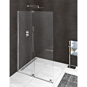 Polysan Modular schuifdeur rollend 120cm chroom