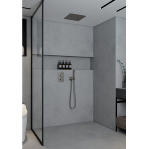 Saniclear Cube inbouw regendouche met inbouw douchekop 30x30cm RVS