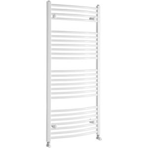 Aqualine Orbit gebogen design radiator 45x132cm wit 594Watt