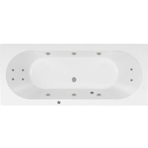 Lambini Designs Round bubbelbad 180x80cm elektronisch 6+4+2 hydrojets RVS