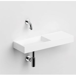 Clou Mini Wash Me fontein solid surface rechts 56cm wit mat