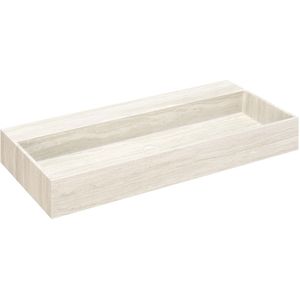 Saniclear White Travertin marmer wastafel 100x46cm zonder kraangat