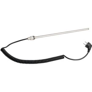 Aqualine - Handdoek Radiator Verwarmingselement - Zwart Mat - 800 Watt - 74 cm