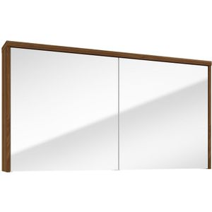 Fontana Basic spiegelkast 117cm met 2 deuren walnoot