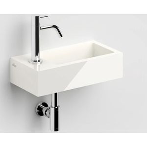 Clou Flush 3 fontein mineraalmarmer 36cm links wit glans
