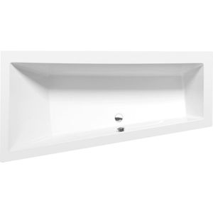 Polysan Andra asymmetrisch bad links 170x90x45cm wit