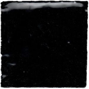 Terre d'Azur - Porto Metal - Wandtegel - Zwart - 10x10cm - 100 stuks per doos