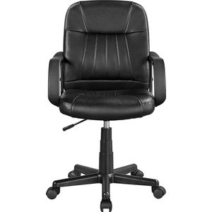 NaSK - Bureaustoel, bureaustoel, draaistoel, managersstoel, kunstleer, computerstoel, kunstleer, ergonomisch design, in hoogte verstelbaar, werkstoel, ergonomisch bureaustoel