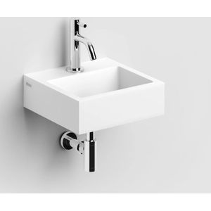 Clou Flush 1 fontein 28cm solid surface wit mat