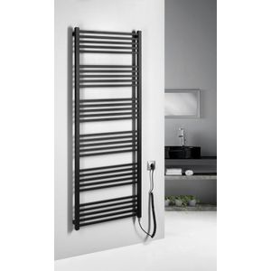 Sapho Metro E elektrische radiator 50x134cm 500W zwart mat