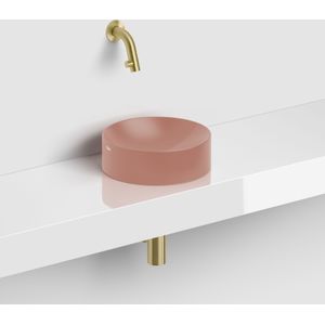 Clou Vale keramische fontein 22cm zonder kraangat roze mat