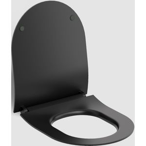 Clou - Hammock - Toiletzitting - Zwart Mat - Dunne Softclose met Quick Release