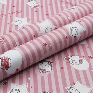 Zelfklevend behang, Hello Kitty, Kinderkamer, 60cmx10m, zelfklevend, behang, 6m2, PVC, Waterbestendig, Muurdecoratie, Badkamer, Daka Deco