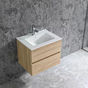 Badplaats Badkamermeubel Set Montreal 60 x 35 cm - Hoogglans Zwart - Badmeubel | Leen Bakker