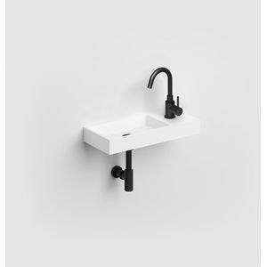 Clou Mini Wash Me fontein solid surface rechts 45cm wit mat