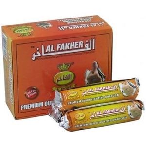 Al Fakher Aanmaak Kolen 1 Doos 33mm - Kooltjes - Kool - Coal - Easy Light - Houtskool Tabletten - Golden Temple