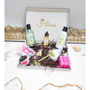 Verzorgingsset 12 stuks - Hawsaz.nl Cadeau - Geschenksets - Gezicht verzorging geschenkset - Gezichtsolie -Dames cadeauset - Verwenpakket - Geschenkset - Moederdag cadeau - Luxe Verwenpakket - Gezichtcreme - Dag en nacht creme - verzorgingsproducten