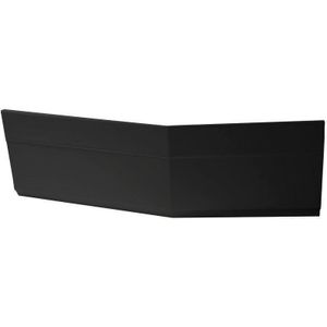 Polysan Tigra badpaneel rechts mat zwart 170x59cm