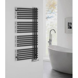 Aqualine Tubini handdoekradiator 50x113cm 529W antraciet