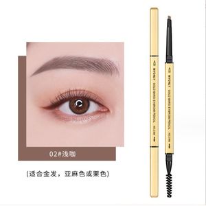 Oogpotlood Multifunctioneel driehoekig oog- en wenkbrauwpotlood - Eyeliner - Vult, markeert en maakt lijnen voor de wenkbrauwen - Met zacht borsteltje om je wimpers en wenkbrauwen te kammen - 3 functies in 1 - Luxe etui* 2 Bruin/ R 26