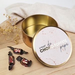 Blikken doos - Papa - GRATIS 400g VULLING - Papa cadeau - Cadeau papa - Cadeau vader - Vaderdag - Gelukkige verjaardag - Happy birthday