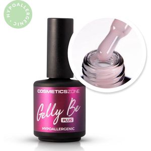 Cosmetics Zone Hypoallergene Gel Base UV/LED “Gelly BE Plus” – Soft Cream 15ml. - Lichtroze - Glanzend - Gel nagellak