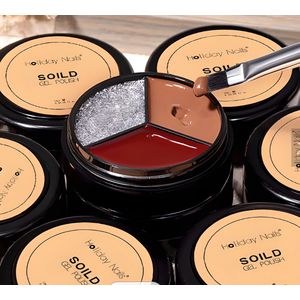 New Solid Paint Nail Gel / Stevige gellak / Polish Solid / Makkelijk aan te brengen / Blijft lang zitten / UV-kleur / Uitstekende kwaliteit / Kit met 3 kleuren + Nagelborstel / Nicaragua/R 44