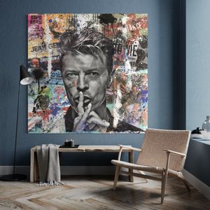 Bowie Textielframe - 80 x 80 cm - Premium 27 mm zwart aluminium frame