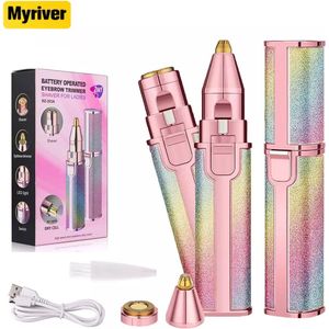 Ladyshave-Epileerapparaat-Oplaadbaar-Gezichtshaarverwijdering voor vrouwen Gezicht 3 in 1 - Veiligheidsscheermes voor het scheren - Kleine scheerapparaten - Mini-scheermesset voor vrouwen voor gezicht/ R 62