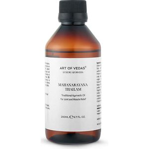Art of Vedas Mahanarayana Thailam - Ayurvedische Olie voor Spier- en Gewrichtsverlichting, 200ML, Traditionele Ayurveda Olie, Ontspannende Massageolie, Gemaakt met Natuurlijke Kruiden
