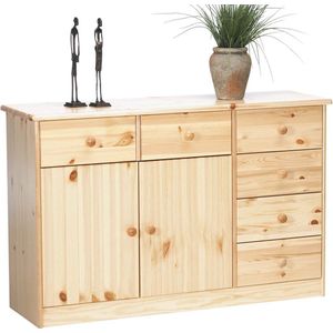 Nelly dressoir 6 laden 2 deuren naturel.