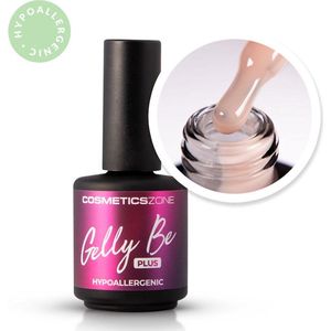Cosmetics Zone Hypoallergene Gel Base UV/LED “Gelly BE Plus” – Skin Tone 15ml. - Peach - Glanzend - Gel nagellak