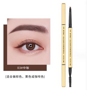 Oogpotlood Multifunctioneel driehoekig oog- en wenkbrauwpotlood - Eyeliner - Vult, markeert en maakt lijnen voor de wenkbrauwen - Met zacht borsteltje om je wimpers en wenkbrauwen te kammen - 3 functies in 1 - Luxe etui* - 3 Koffie/R 27
