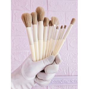 Make up kwasten - set 10 stuks - Zacht fijne borstels grote brush borstel