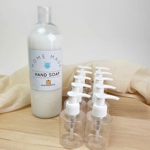 Zeep - Zeeppompje - Set van 10 + 1L handzeep - Witte dop - Wit - doopsuiker - bedankje - bedankjes - doopsuiker zeep - doopsuiker zeeppompje - feest