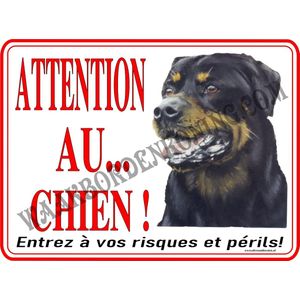 Rottweiler 174....20x30cm...(Attention Au Chien!)
